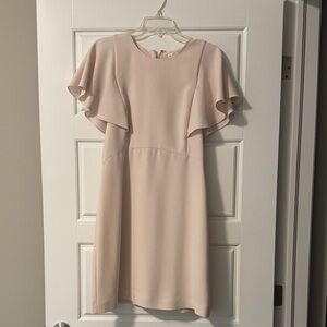Club Monaco Blush Flutter Sleeve Mini Dress